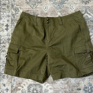 Lauren Ralph-Lauren Olive Cargo Shorts-size 14